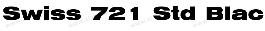 Swiss 721 Std Black字体转换 Swiss 721 Std Black字体转换